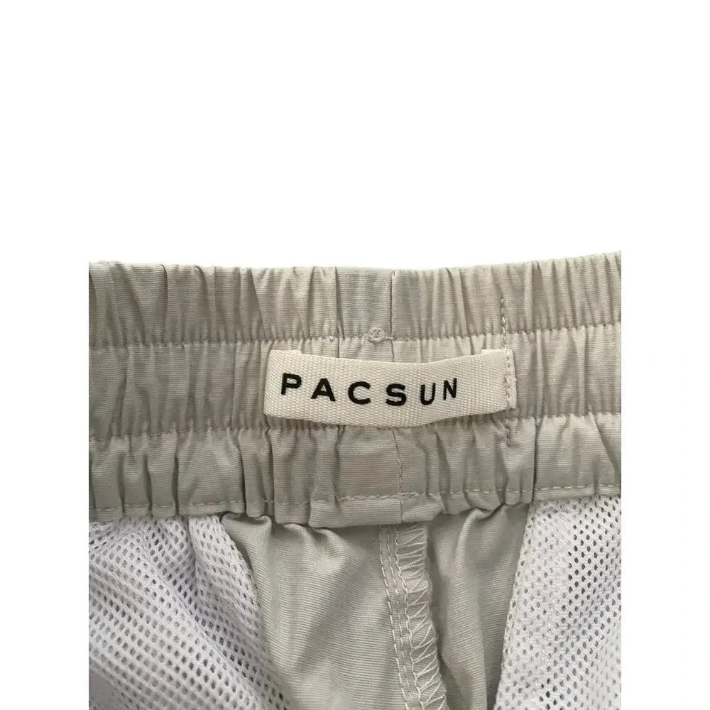 PacSun White Drawstring Ripstop Detachable Flared Cargo Pants Size Small - Picture 3 of 7